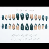 No.F485 Christmas Tree Fingernails Patch 24pcs/Set