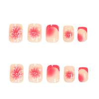 No.F381 Hollow Flowers Fingernails Patch 24pcs/Set