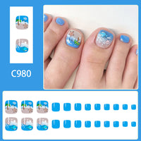No.525 Beach Toenails Patch 24pcs/Set