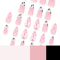 No.F285 Sweet Bow Fingernails Patch 24pcs/Set
