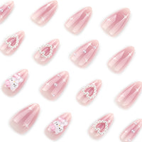 No.F428 Butterfly Love Heart Fingernails Patch 24pcs/Set