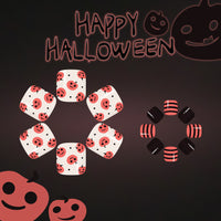 No.AW128 Halloween Cute Orange Toenails Patch 24pcs/Set