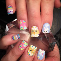 No.ET15 Colorful Cute Fingernails Patch 24pcs/Set