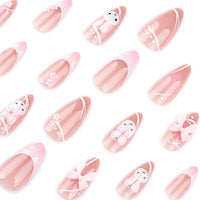 No.ET5 Flower Cute Rabbit Fingernails Patch 24pcs/Set