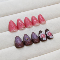 No.F437 Flowers Fingernails Patch 24pcs/Set