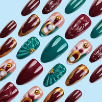 No.F537 Retro Fingernails Patch 24pcs/Set