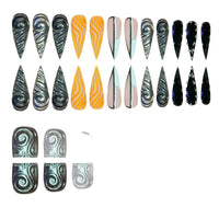 No.PSN87 Texture Design Hand & Toe Pair Set-48pcs