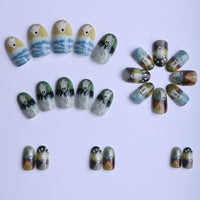 No.AW161 Halloween Cute Fingernails Patch 24pcs/Set