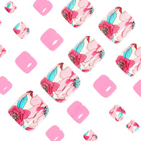 No.497 Rose Toenails Patch 24pcs/Set