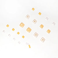 No.451 Yellow Flowers Toenails Patch 24pcs/Set