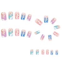 No.F257 Gradient Fingernails Patch 24pcs/Set