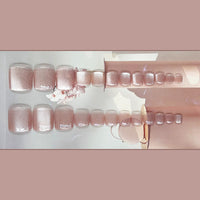 No.374 Pink Toenails Patch 24pcs/Set