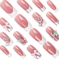 No.F503 Pink Fingernails Patch 24pcs/Set