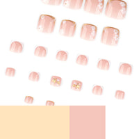 No.683 White Flowers Toenails Patch 24pcs/Set