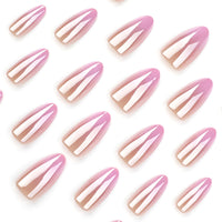 No.F423 Pink Gradient Fingernails Patch 24pcs/Set