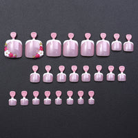 No.383 Flowers Toenails Patch 24pcs/Set