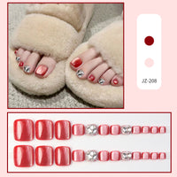 No.655 Fashion Cat's Eye Toenails Patch 24pcs/Set