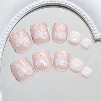 No.589 Bow Toenails Patch 24pcs/Set