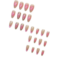 No.PSN58 Gradient Blush Fingernails Pair Set-48pcs