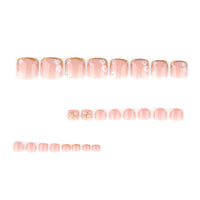 No.683 White Flowers Toenails Patch 24pcs/Set