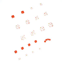 No.456 Light Orange Toenails Patch 24pcs/Set