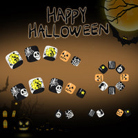 No.AW125 Halloween Pumpkin Face Toenails Patch 24pcs/Set