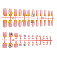 No.PSN78 Flower With Diamonds Hand & Toe Pair Set-48pcs