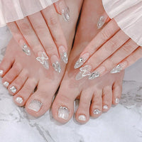 No.PSN11 Crystal Butterfly Hand & Toe Pair Set-48pcs