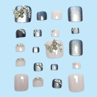 No.527 Butterfly Cat's Eye Toenails Patch 24pcs/Set