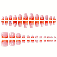 No.PSN159 Orange Hand & Toe Pair Set-48pcs