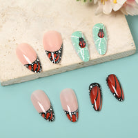 No.F476 Ladybug Fingernails Patch 24pcs/Set