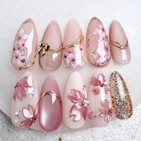 No.F520 Butterfly Cat's Eye Fingernails Patch 24pcs/Set