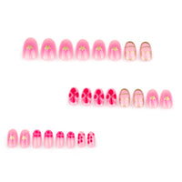 No.F359 Flowers & Stars Fingernails Patch 24pcs/Set