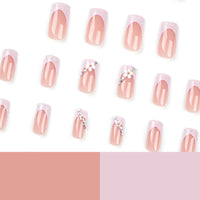 No.F321 Flower Diamond Fingernails Patch 24pcs/Set