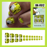 No.533 Fluorescent Green Toenails Patch 24pcs/Set
