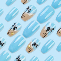 No.BH1 Coconut Beach Fingernails Patch 24pcs/Set
