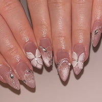 No.F382 Ice Cat's Eye Fingernails Patch 24pcs/Set