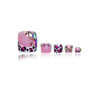 No.622 Leopard Flash Toenails Patch 24pcs/Set