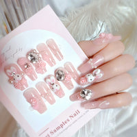 No.F298 Girl Bunny Fingernails Patch 24pcs/Set