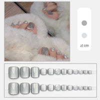 No.510 Grey Cat's Eye Toenails Patch 24pcs/Set
