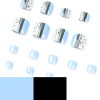 No.660 Sky Blue Toenails Patch 24pcs/Set