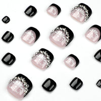 No.550 Black Toenails Patch 24pcs/Set