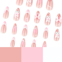 No.ET5 Flower Cute Rabbit Fingernails Patch 24pcs/Set