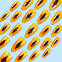 No.F399 Pawpaw Fingernails Patch 24pcs/Set