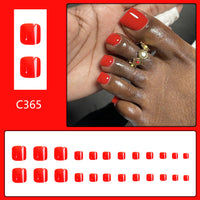 No.634 Red Toenails Patch 24pcs/Set
