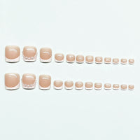 No.432 Cute Pearl Toenails Patch 24pcs/Set