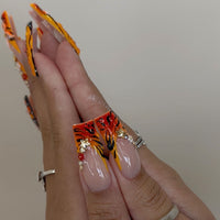 No.F480 Butterfly Sparkle Fingernails Patch 24pcs/Set