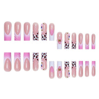 No.F497 Leopard Print Fingernails Patch 24pcs/Set