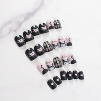 No.F238 Black Fingernails Patch 24pcs/Set