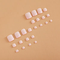 No.435 Pink Toenails Patch 24pcs/Set
